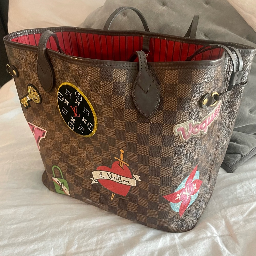 Authentic Louis Vuitton Neverfull Patch Limited Edition